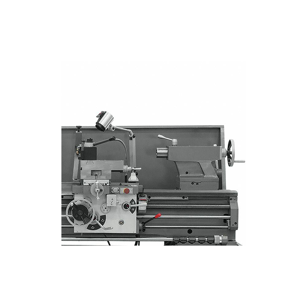 Jet Tools GH-1880ZX With ACU-RITE 203 DRO With Taper Attachment JT9-321560 machine close up view