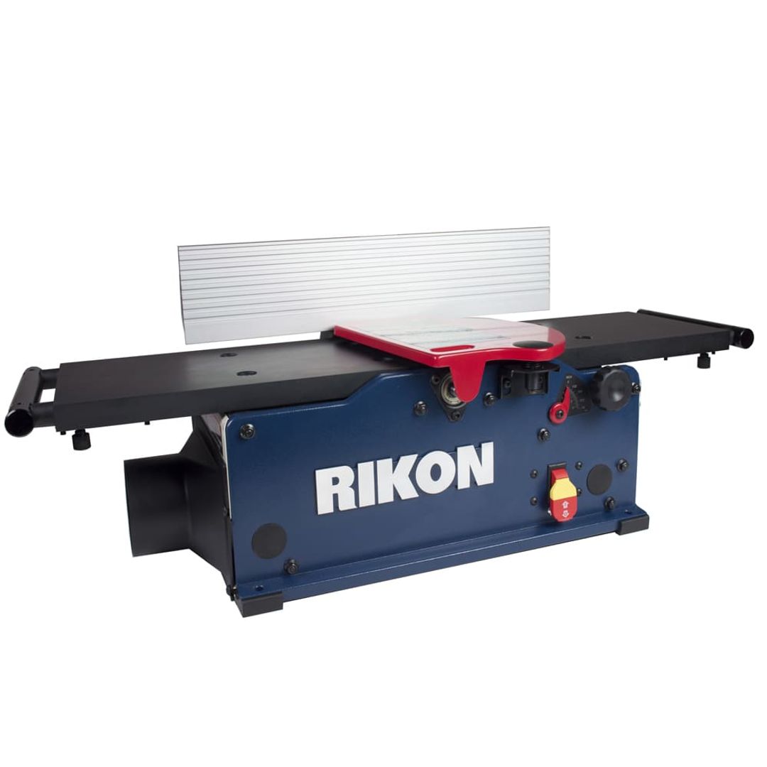 RIKON 20-800HSP 8" benchtop jointer with helical-style insert cutterhead.