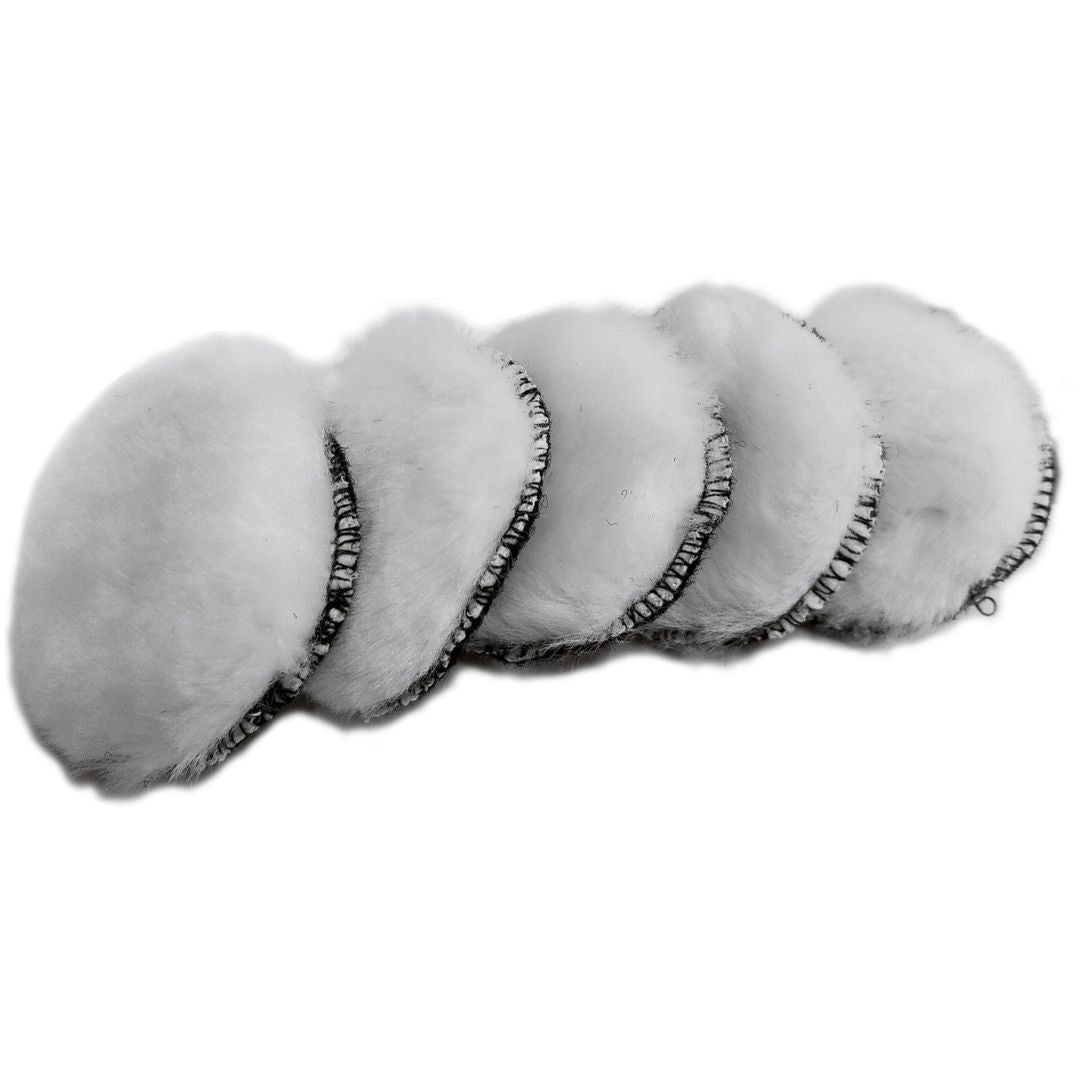 RIKON 31-209 2" wool buffing pads, pack of 5
