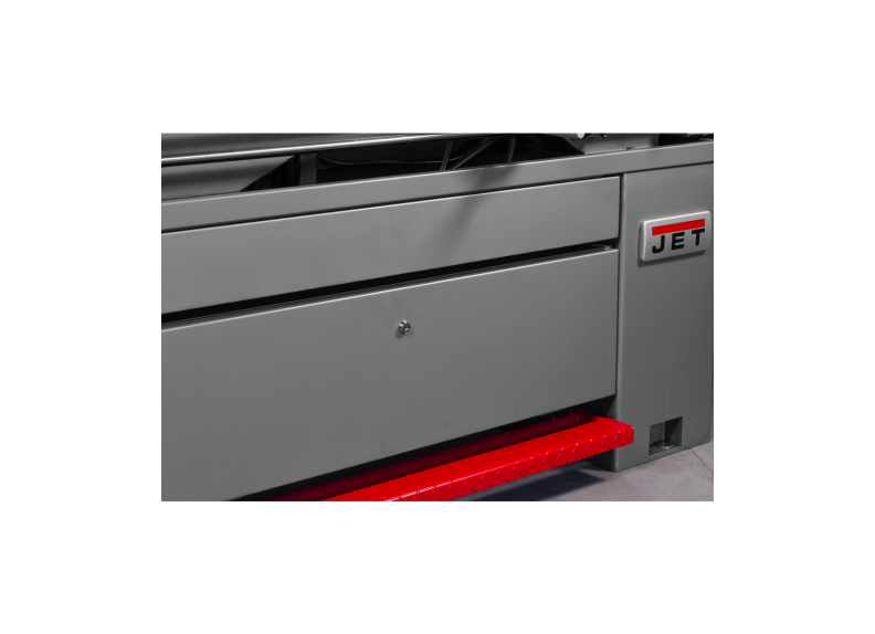 Jet Tools EVS-1440 with Newall DP700 DRO and Collet Closer JT9-311449 jet tools storage