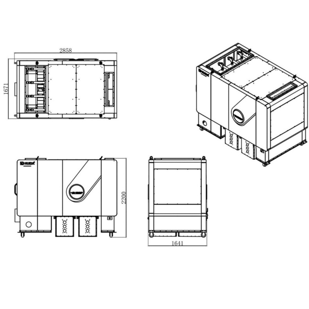 Castaly 10 HP Outdoor Enclosure House Canisters Dust Collector