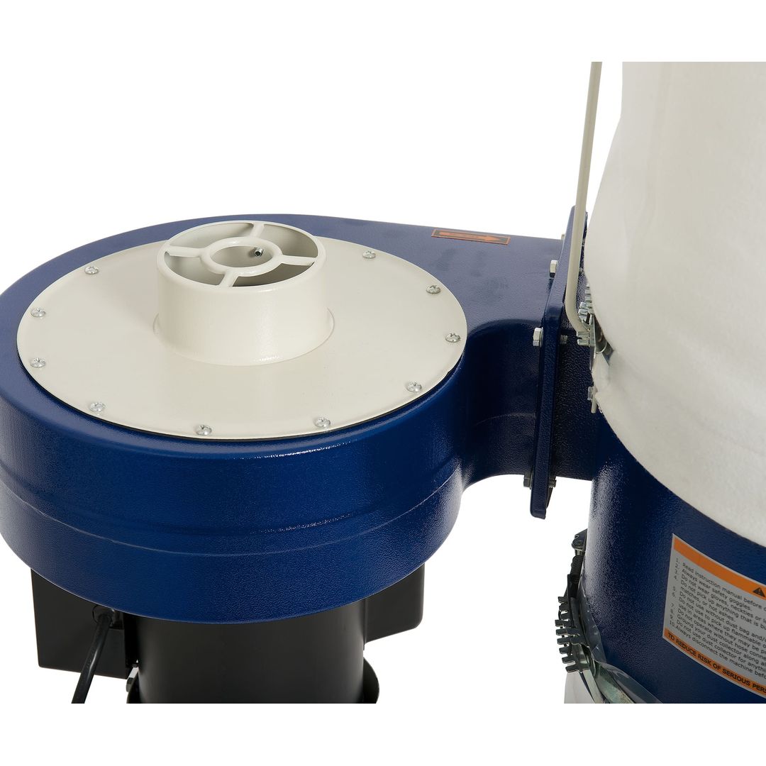 RIKON 60-100 1 HP single-stage dust collector for small wood shops.