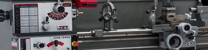 Jet GHB-1236 Geared Head Bench Lathe & Acu-Rite 203 DRO in Jet Metalworking, Turning, Lathes JT9-323230 front view