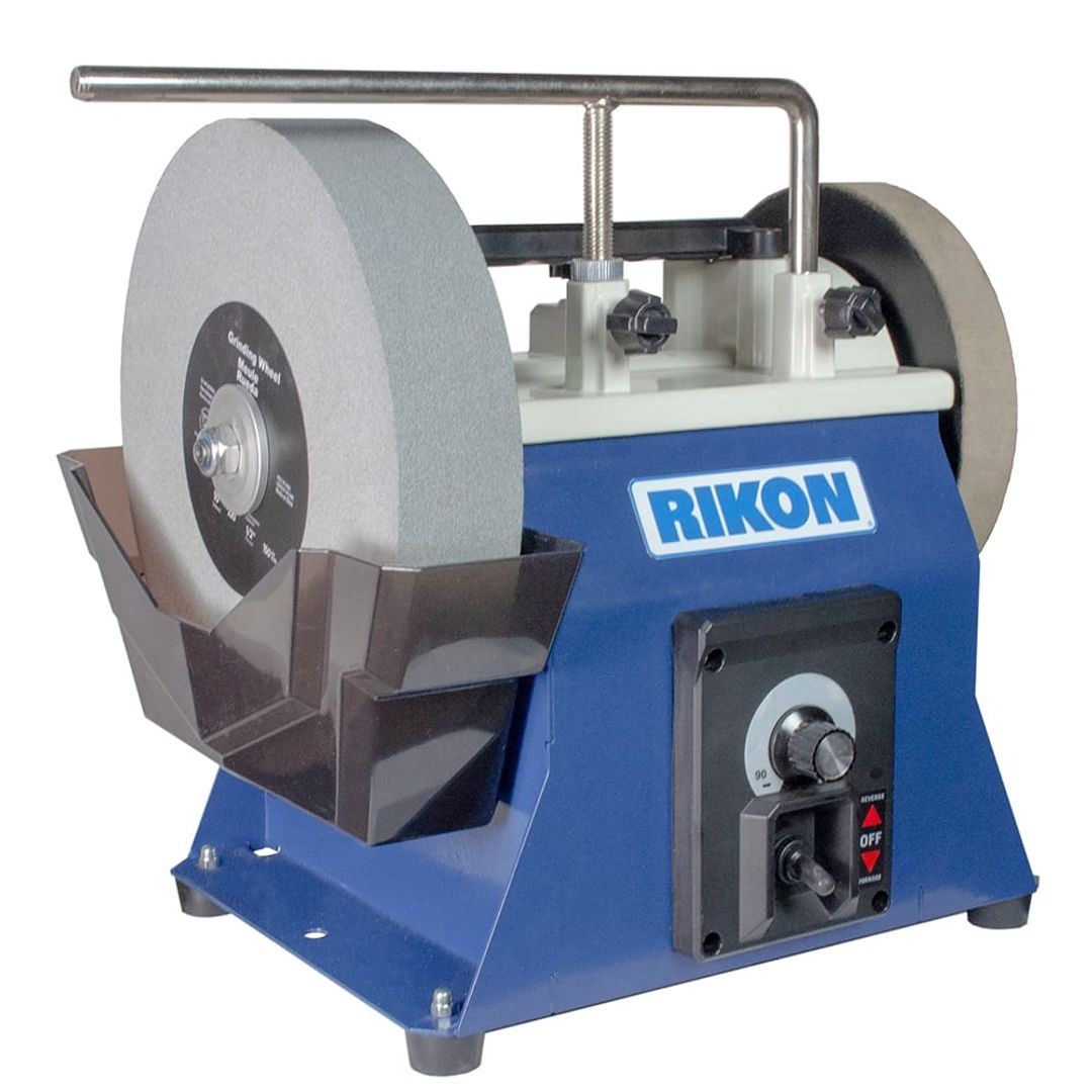 RIKON 82-210 10" variable-speed wet sharpening system for turning and carving tools.