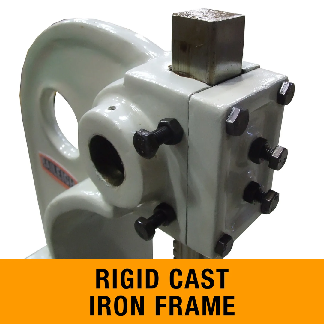 Baileigh Arbor Presses: Pressure AP-3R 1000260 rigid cast iron frame showcasing durable industrial-grade construction for long-lasting accuracy and stability.