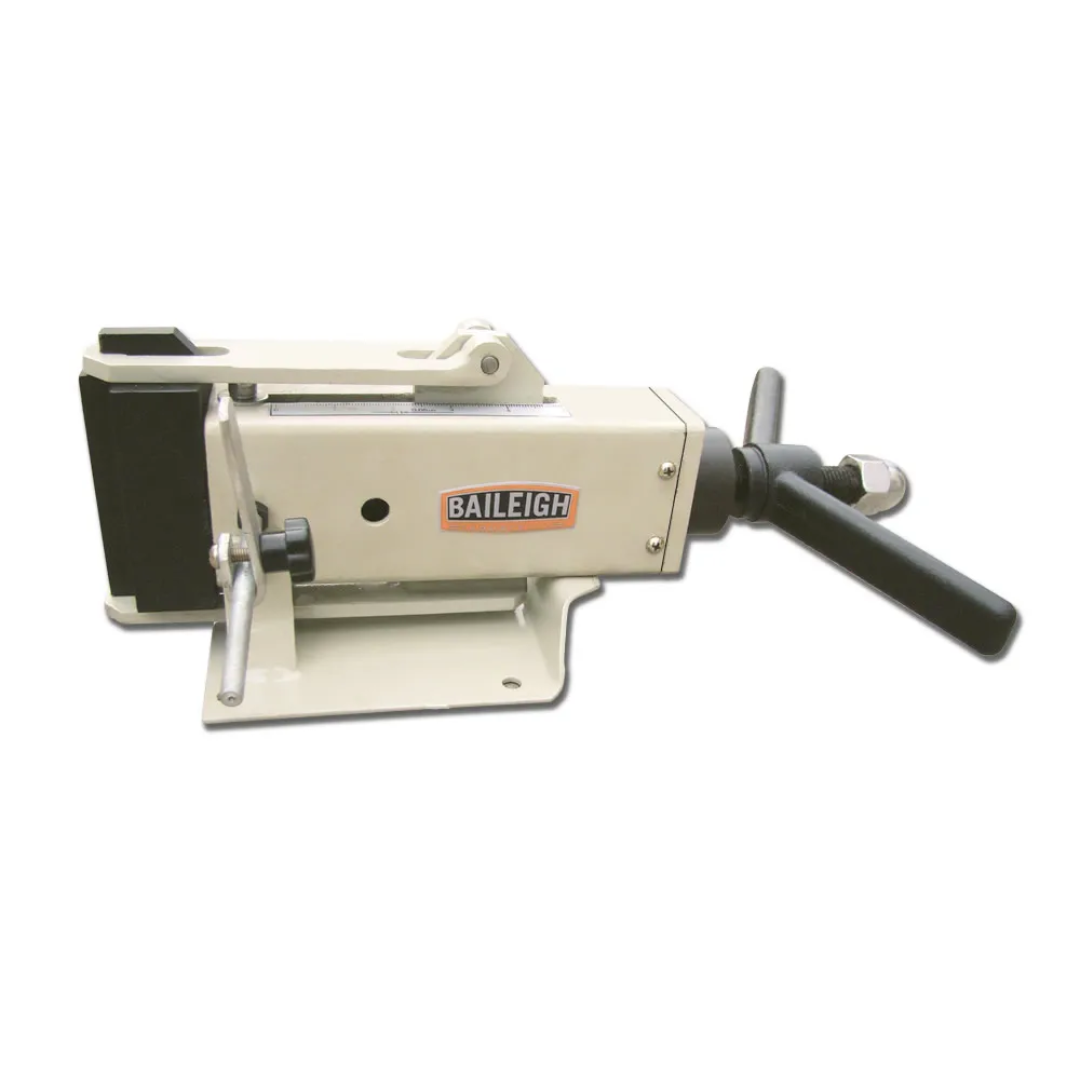 Baileigh Form Bender FB-4 1004225 manual bench-mounted form bender with heavy-duty steel construction, long operating handle, and precision bending dies for flat bar and metal forming applications.