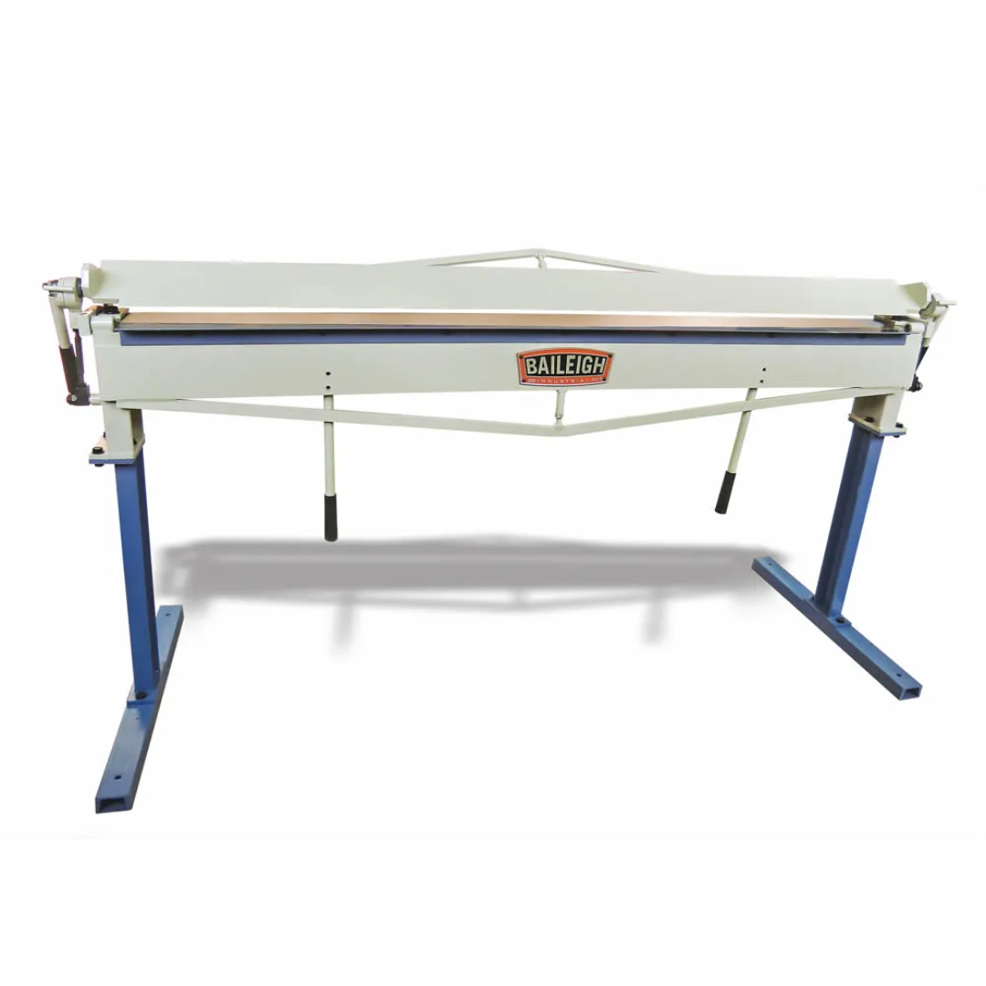 Baileigh Hand Brake - (HBR-7222) 1004659 front view showing a heavy-duty manual sheet metal bending brake with full-length clamping beam and stable steel support legs.