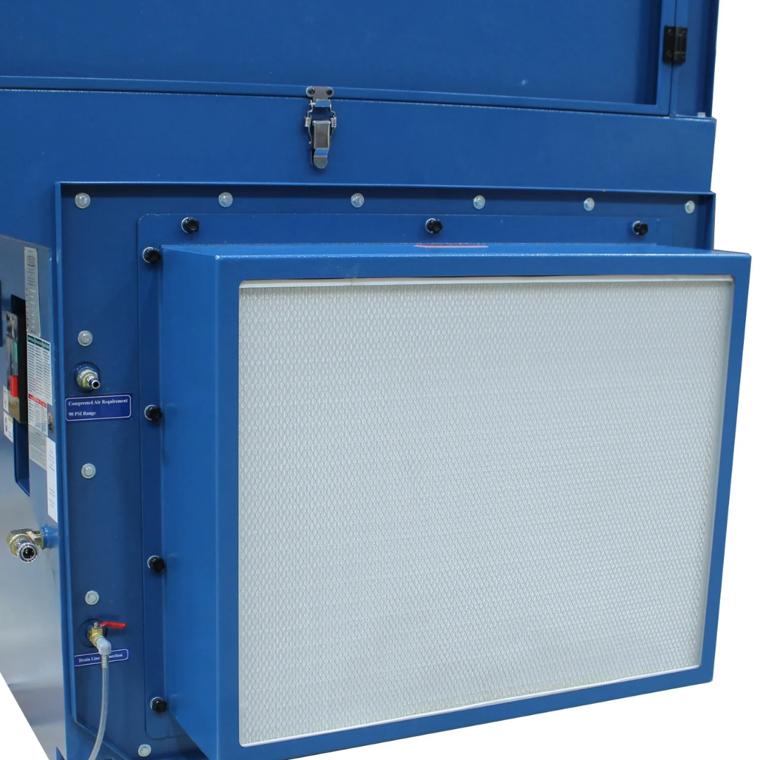 Baileigh Heavy Duty Downdraft Table - (DDTM-8052-HD) 1017590 access panel and filtration compartment designed for efficient maintenance and long-term operation.
