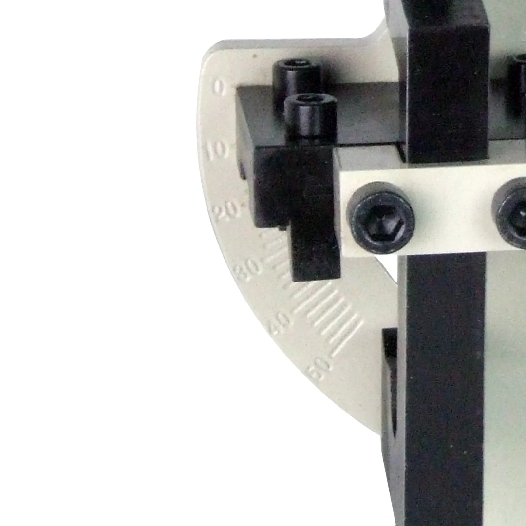 Baileigh Hole Saw Notcher TN-210H 1008036 detailed view of the hole saw mounting system engineered for consistent notching performance.