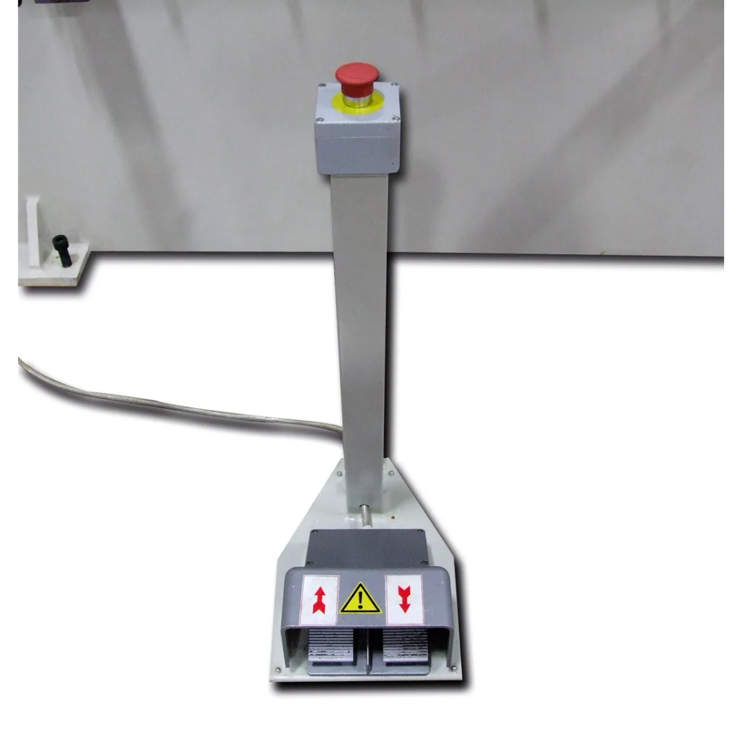 Baileigh Hydraulic Brake Press BP-5078CNC 1010285 close-up of pendant control station featuring user-friendly CNC interface for accurate sheet metal bending operations.