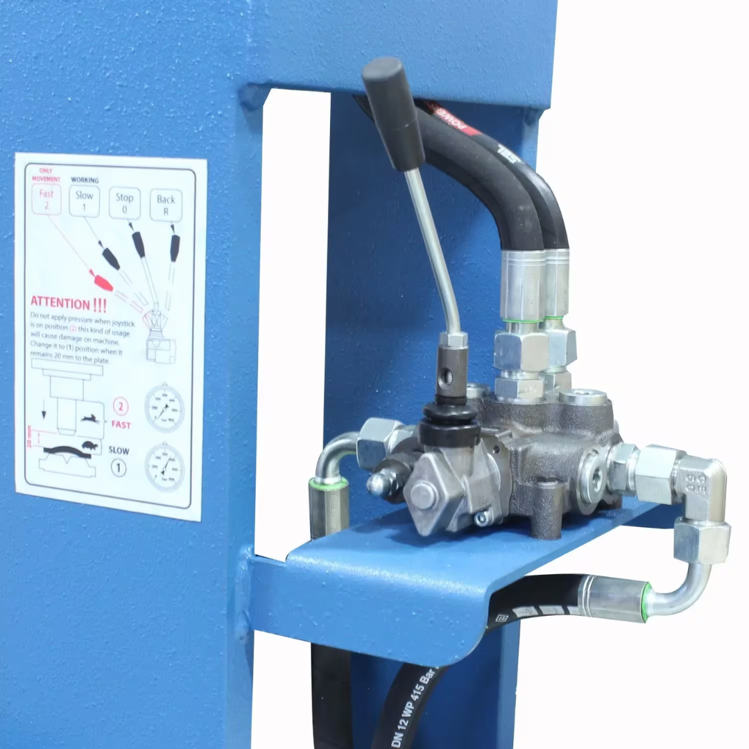 Baileigh Hydraulic H-Frame Press HSP-110M-HD 1012426 hydraulic power unit and pressure control system providing consistent force delivery for demanding shop applications.