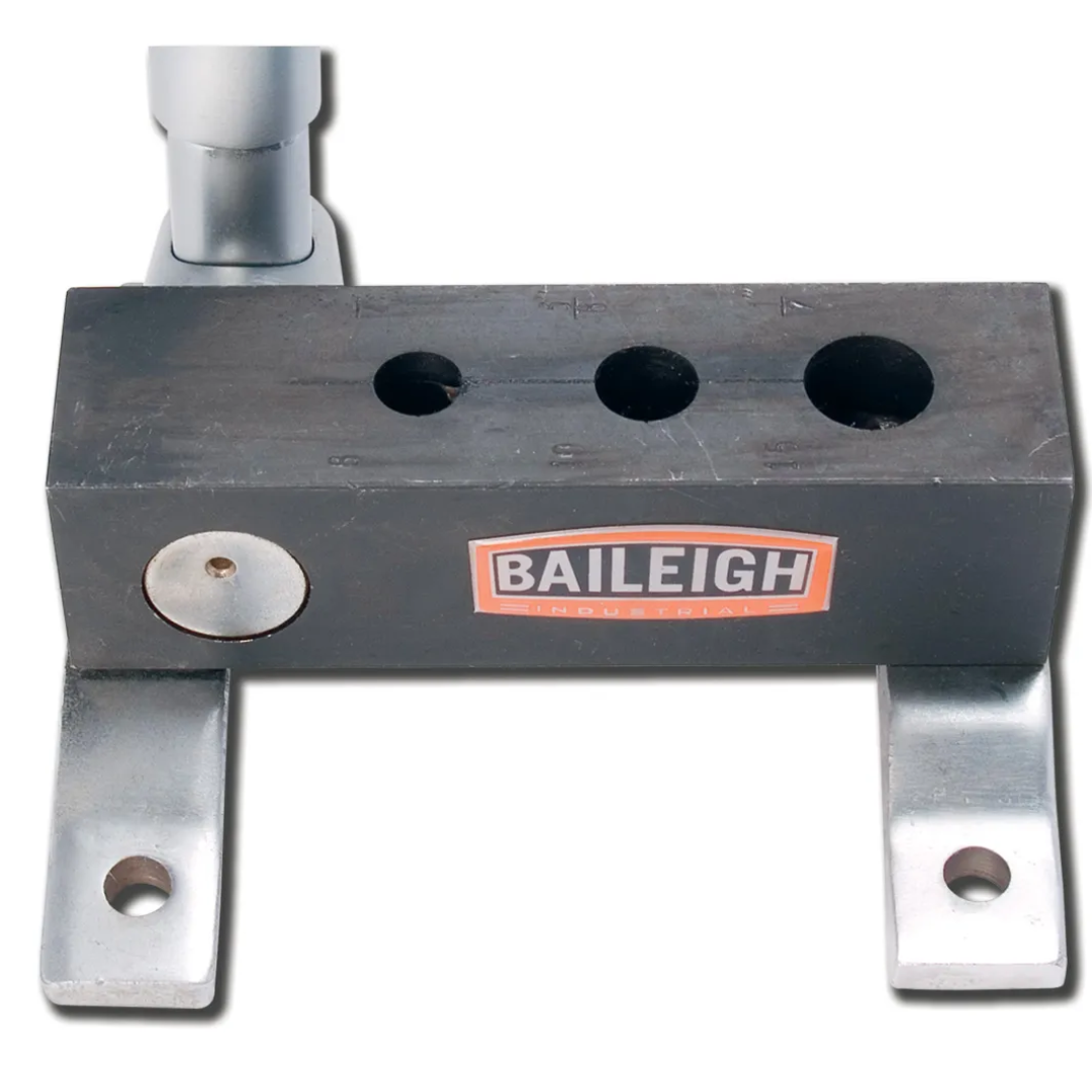 Baileigh Manual Pipe Notcher TN-50M 1008058 heavy-duty manual pipe notcher designed for creating precise saddle cuts and tube joints in metal fabrication applications.