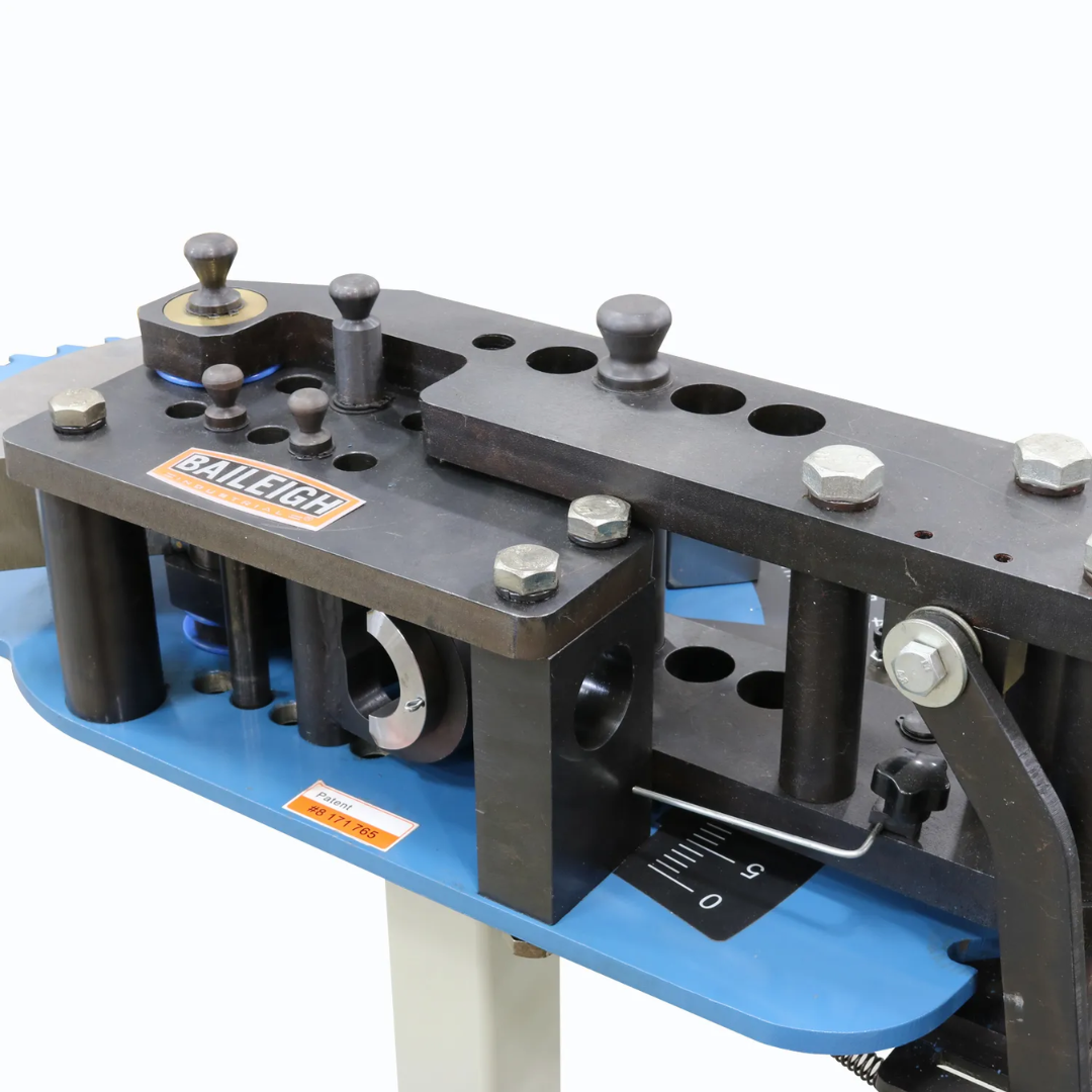 Baileigh Manual Tube Bender RDB-050 1006768 tooling assembly and clamping system designed for secure tube positioning and repeatable bending performance in fabrication shops.