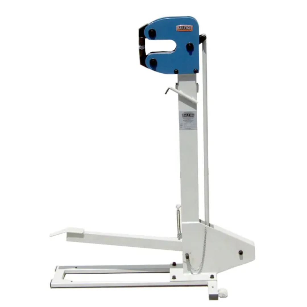 Baileigh Metal Shrinker Stretcher (MSS-16F) 1005710 floor-mounted metal shrinker stretcher with heavy-duty steel frame, foot pedal operation, and precision jaws for forming sheet metal flanges, curves, and contours.