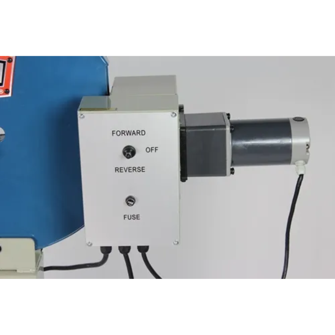 Baileigh Power Bead Roller BR-18E-24 1000923 electric motor and control box designed to provide reliable powered bead rolling performance.