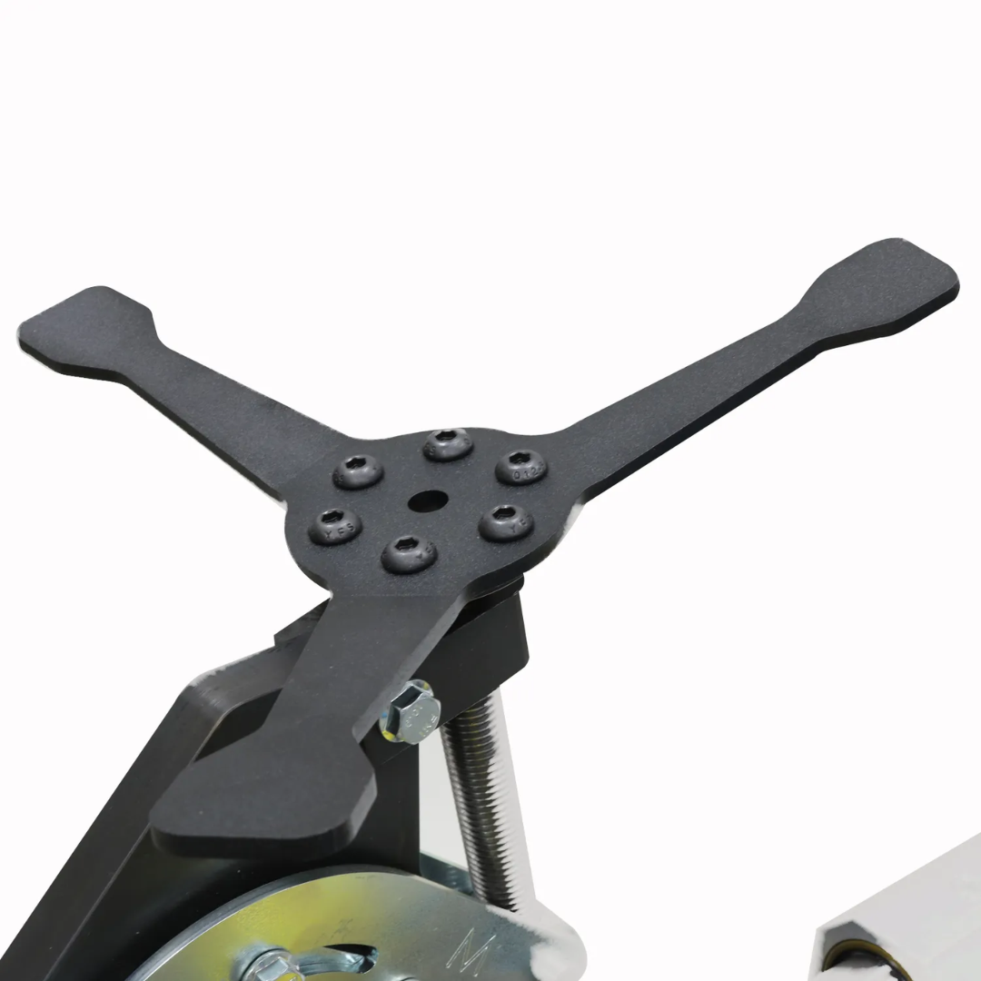 Baileigh Radial Jaw Tube and Pipe Notcher, 2.5" OD Capacity (TN-250) BA9-METN250 heavy-duty clamping system engineered for stable tube positioning during fabrication and welding preparation.