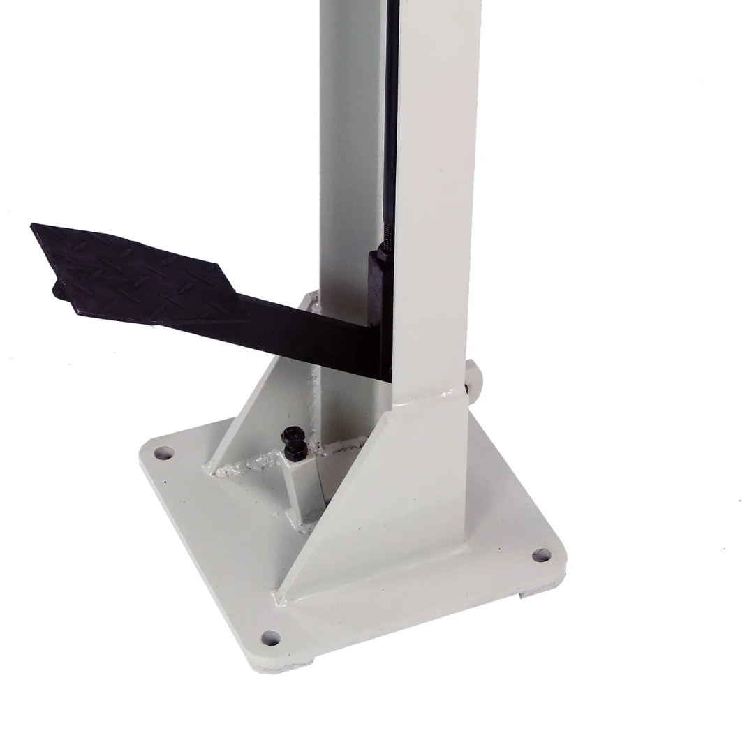 Baileigh Sheet Metal Corner Notcher SN-F16-FN 1007258 heavy-duty floor-mounted base providing machine stability and vibration resistance during operation.