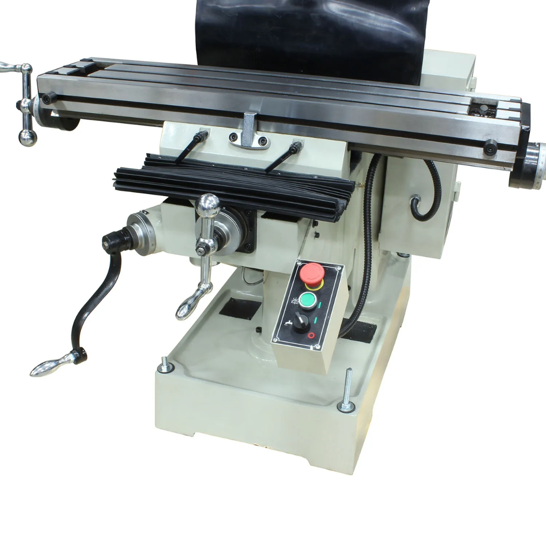 Baileigh Vertical Mill VM-836E-1 1020694 operator control panel with spindle controls and feed adjustments for precise milling machine operation.