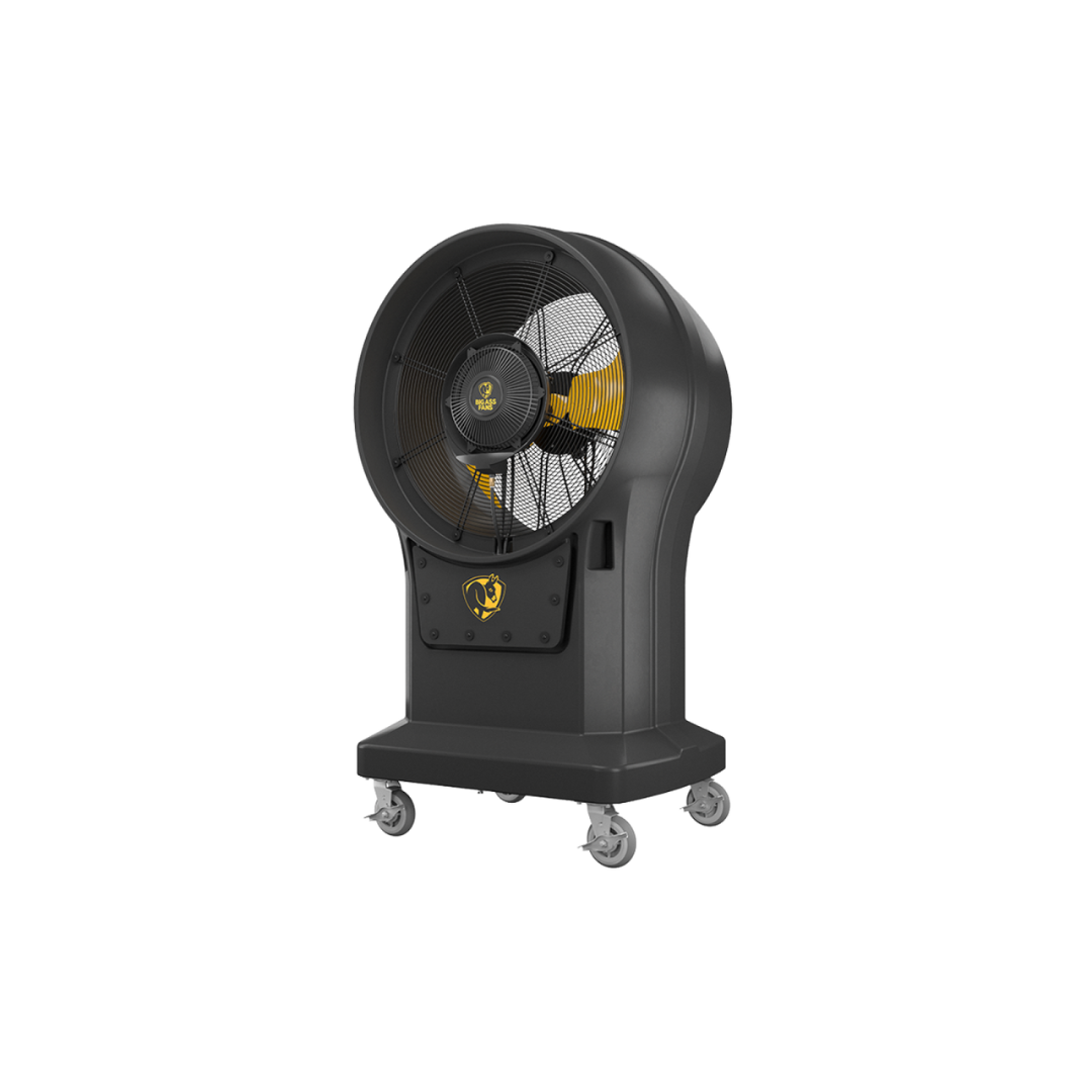 Big Ass Fans Torrent Portable Misting Fan F-TOR1-3001 portable outdoor misting fan full unit view with high airflow design