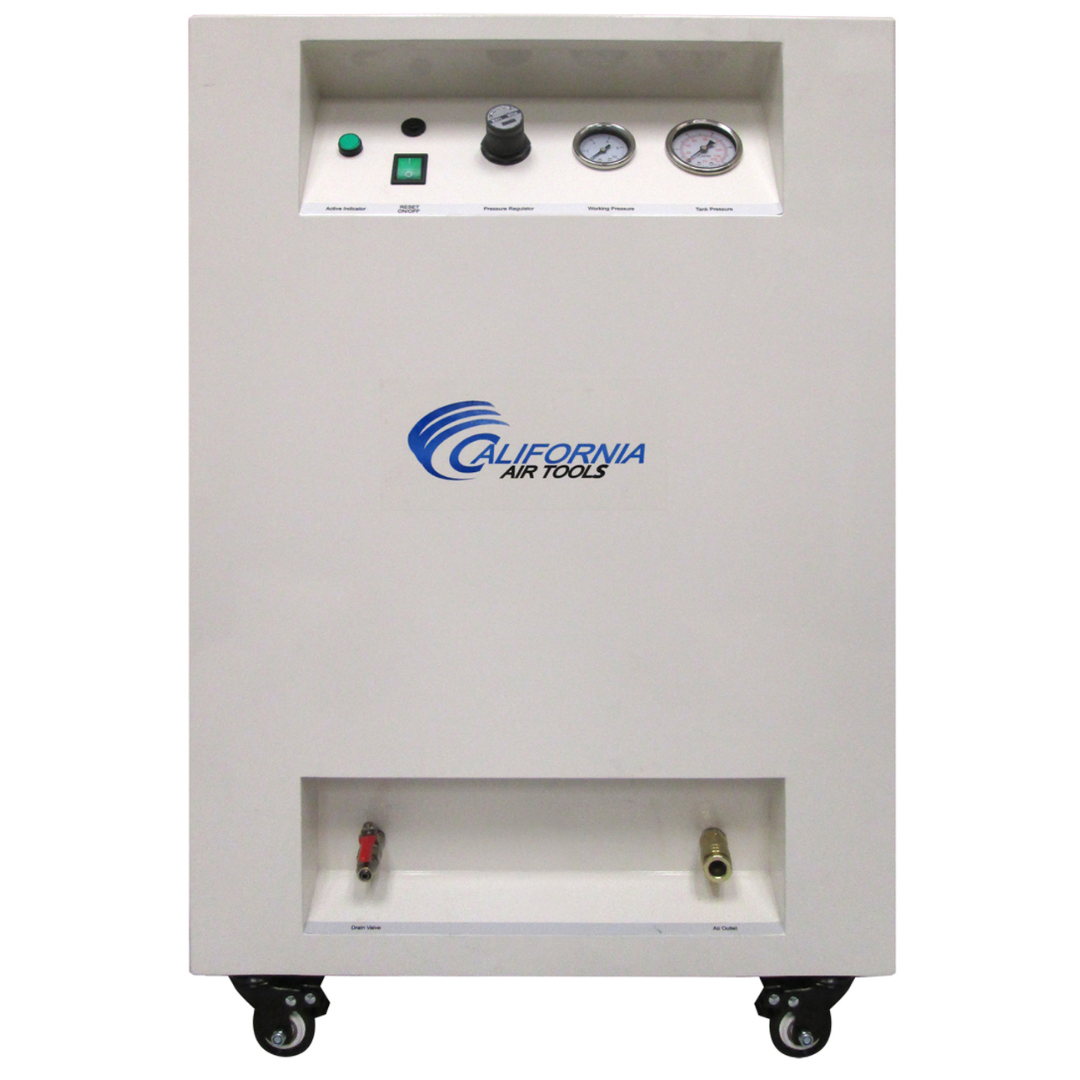 California Air Tools 10020SMSPC SMART Air Compressor soundproof cabinet front panel closed view