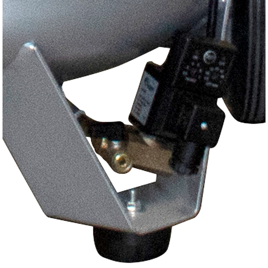 California Air Tools 20020AD Ultra Quiet 20-Gallon Air Compressor detail of automatic drain valve for moisture removal