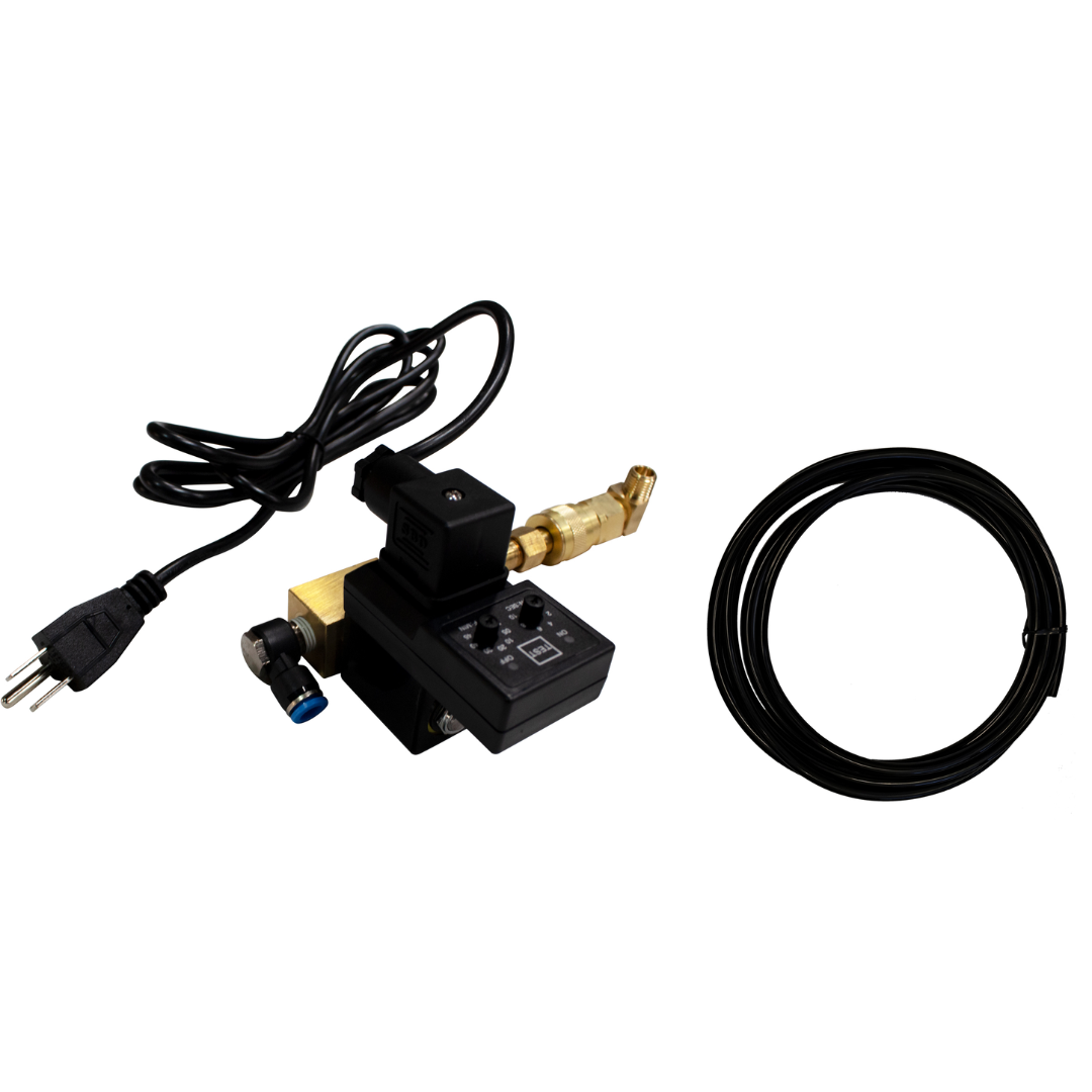 California Air Tools EZ2321ADL AUTOMATIC DRAIN VALVE LONG EXTENSION KIT complete kit contents including valve, hose, fittings, and seals