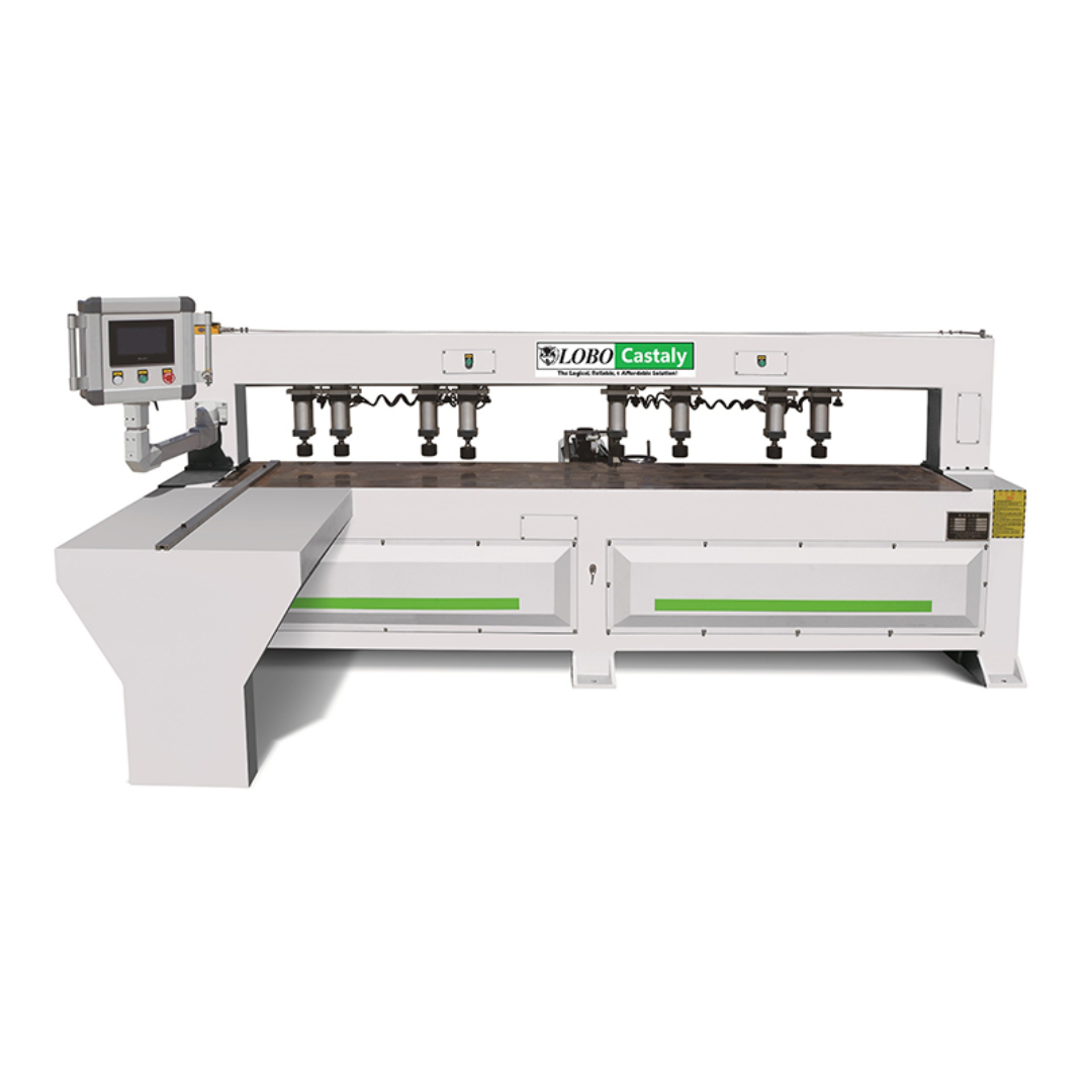 Castaly CNC Side Boring / Drilling Machine (1S) extended side view showing drilling head configuration