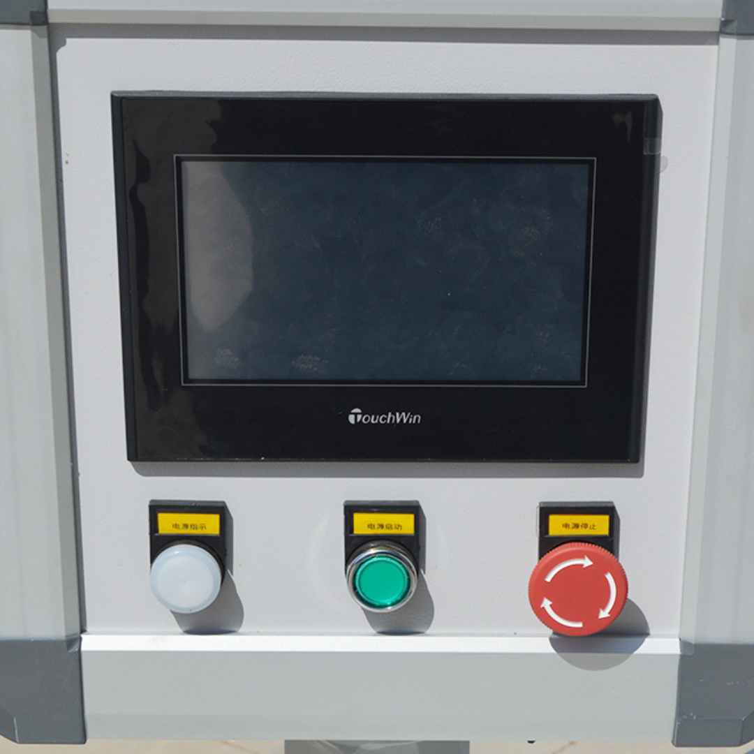 Castaly CNC Side Boring / Drilling Machine (1S) touchscreen control panel with emergency stop and operator interface