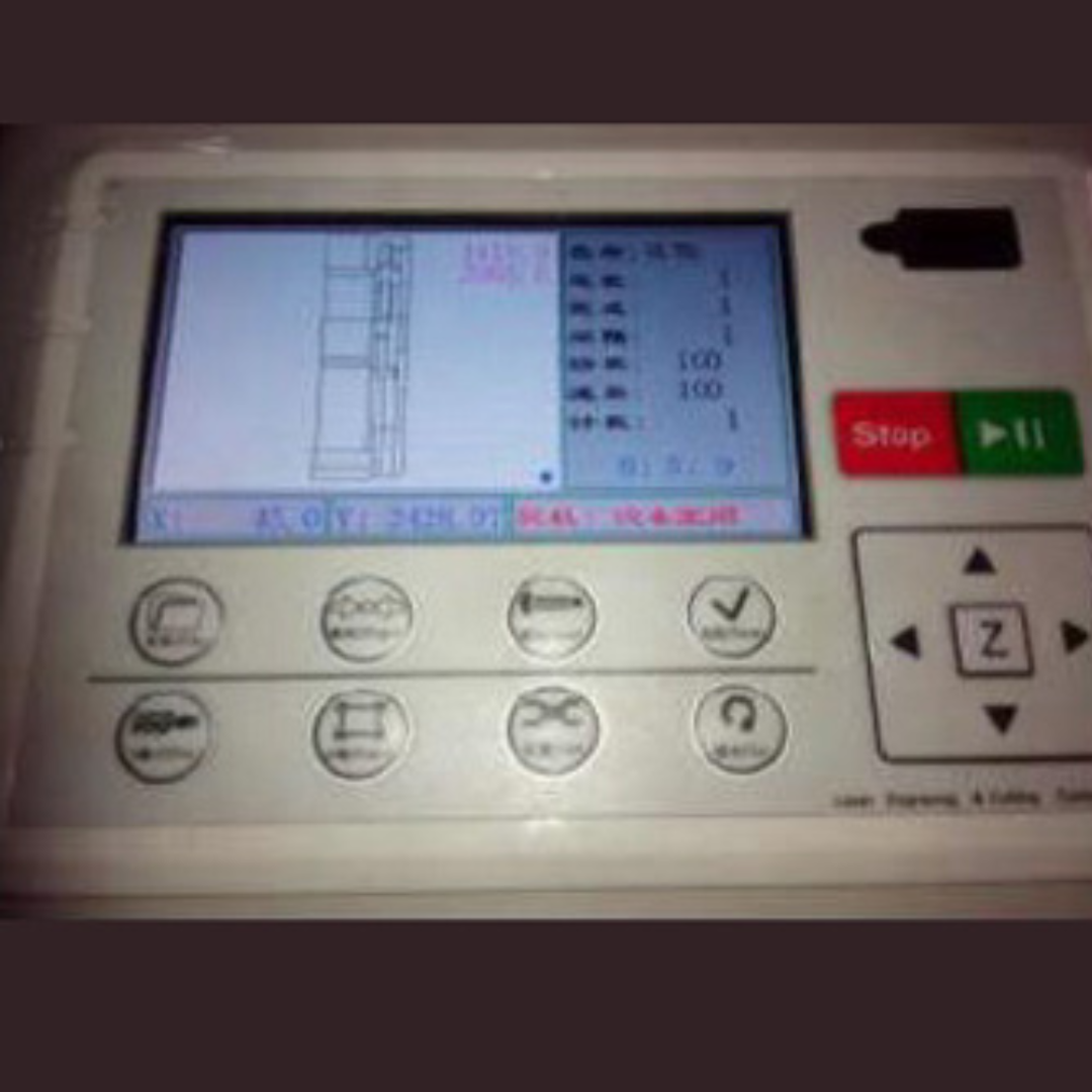 Castaly Engraving / Cutting Laser control panel display showing digital operation interface