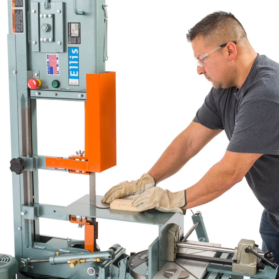 Ellis 1600 Mitre Band Saw – Horizontal & Vertical Metal Cutting, 10″ Capacity