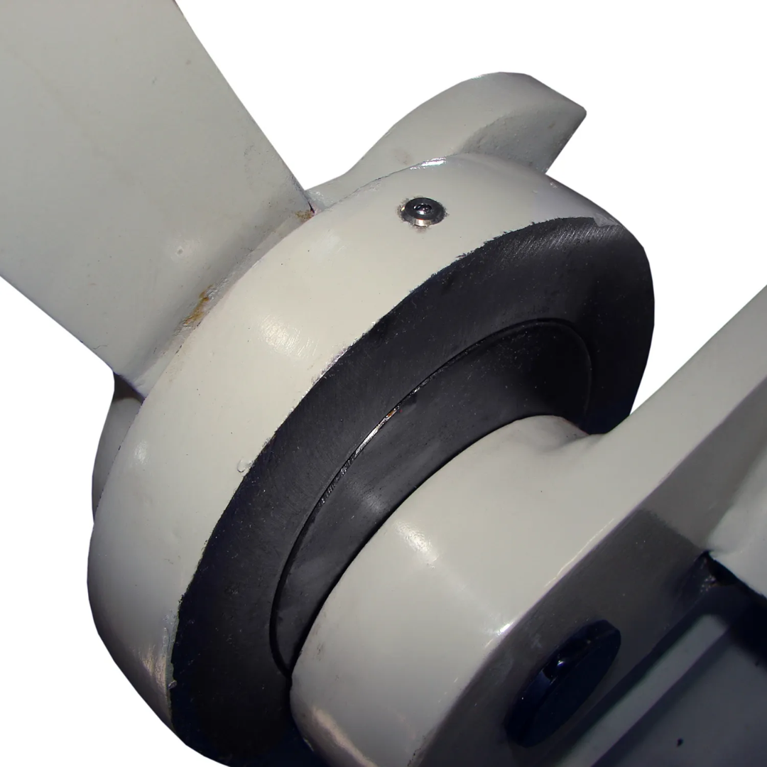 Counterweight support system of the Baileigh 48-Inch Box & Pan Brake, 14-Gauge Mild Steel (BB-4814) 1000417 reducing operator effort during bending operations.