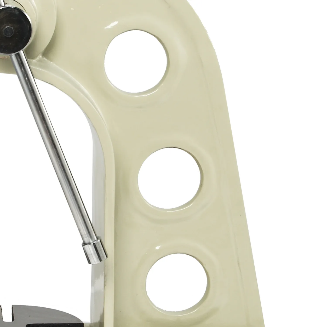Detailed image of the reinforced frame structure on the Baileigh Manually Operated Arbor Press AP-5 1000264 engineered to minimize flex and maintain alignment under heavy loads.