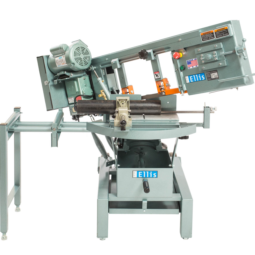 Ellis 1600 Mitre Band Saw – Horizontal & Vertical Metal Cutting, 10″ Capacity