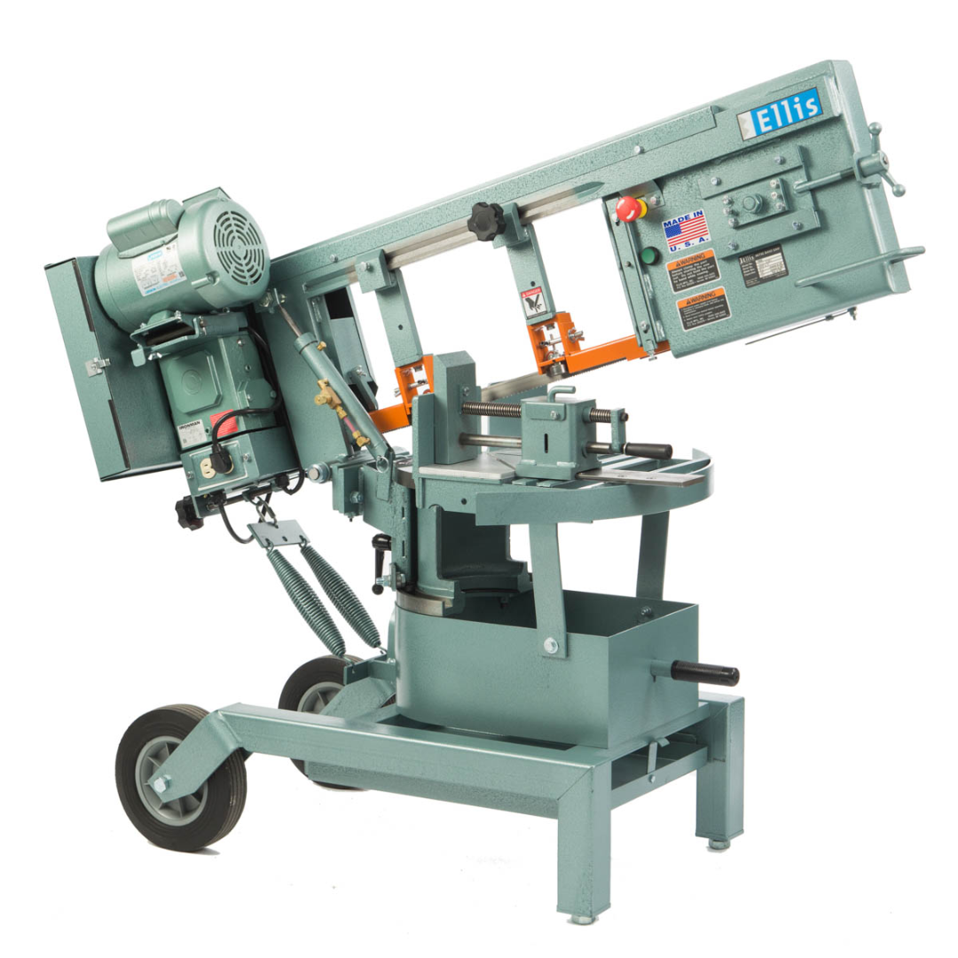 Ellis 1600 Mitre Band Saw – Horizontal & Vertical Metal Cutting, 10″ Capacity