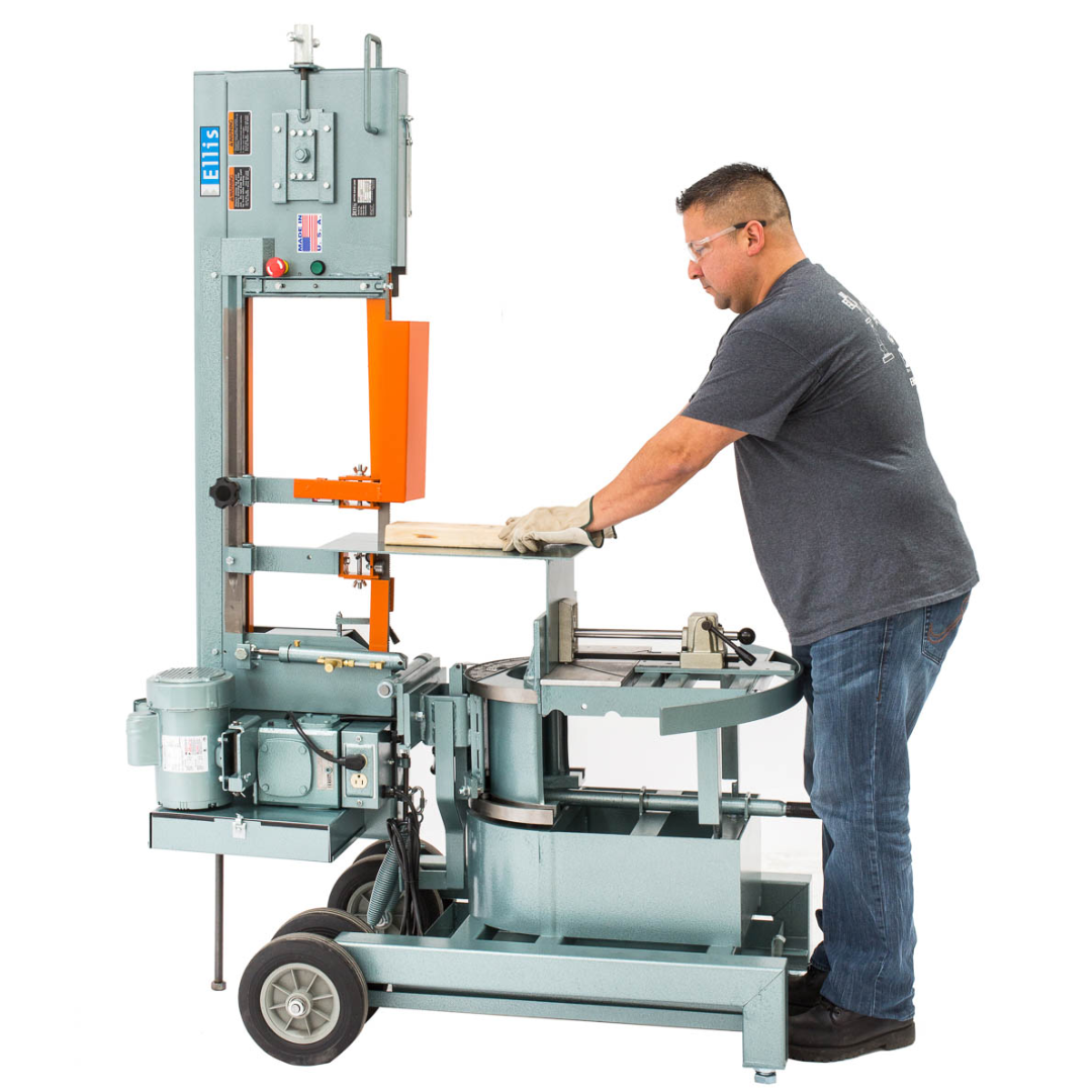 Ellis 1800 Mitre Band Saw – Horizontal & Vertical Metal Cutting, 14″ Capacity