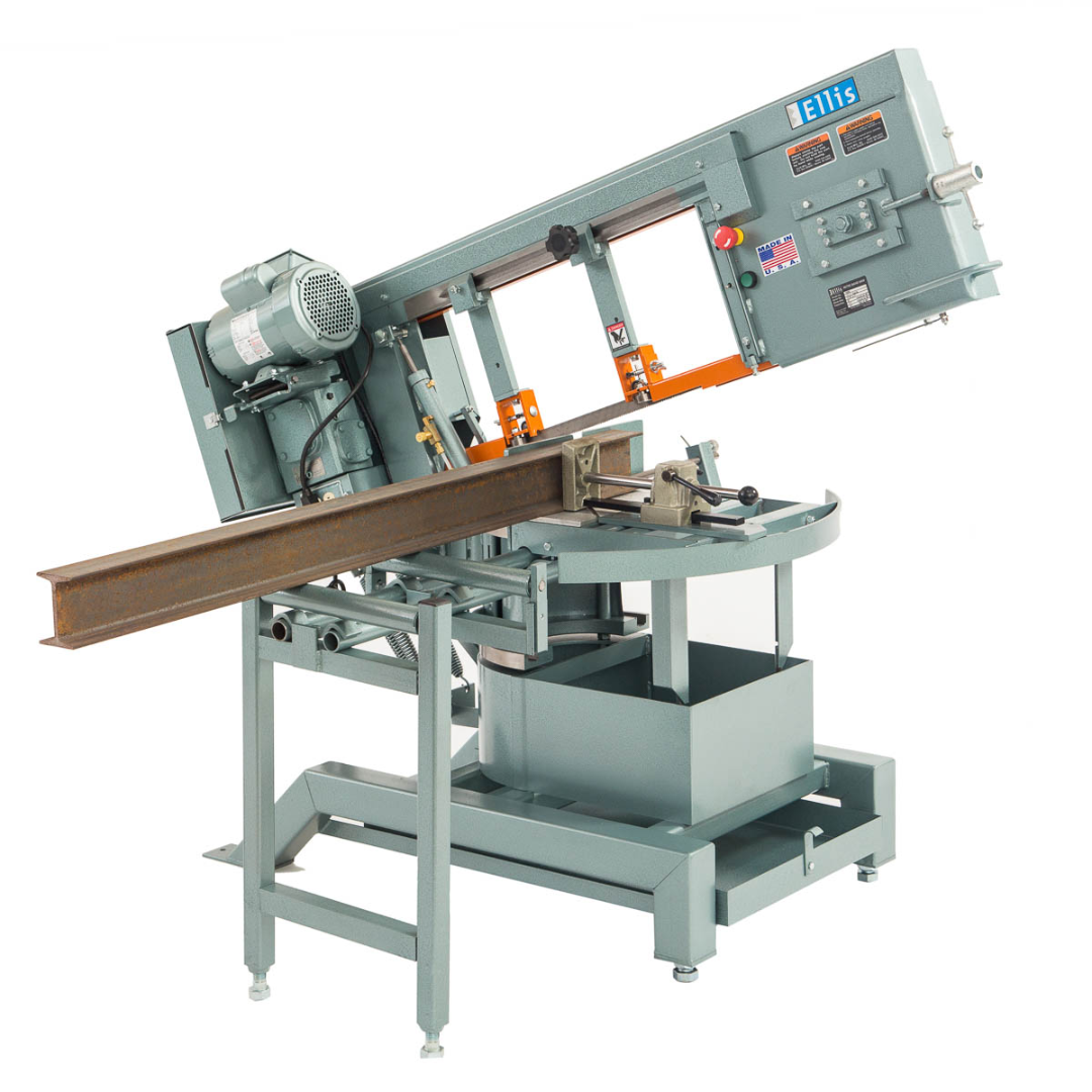Ellis 1800 Mitre Band Saw – Horizontal & Vertical Metal Cutting, 14″ Capacity