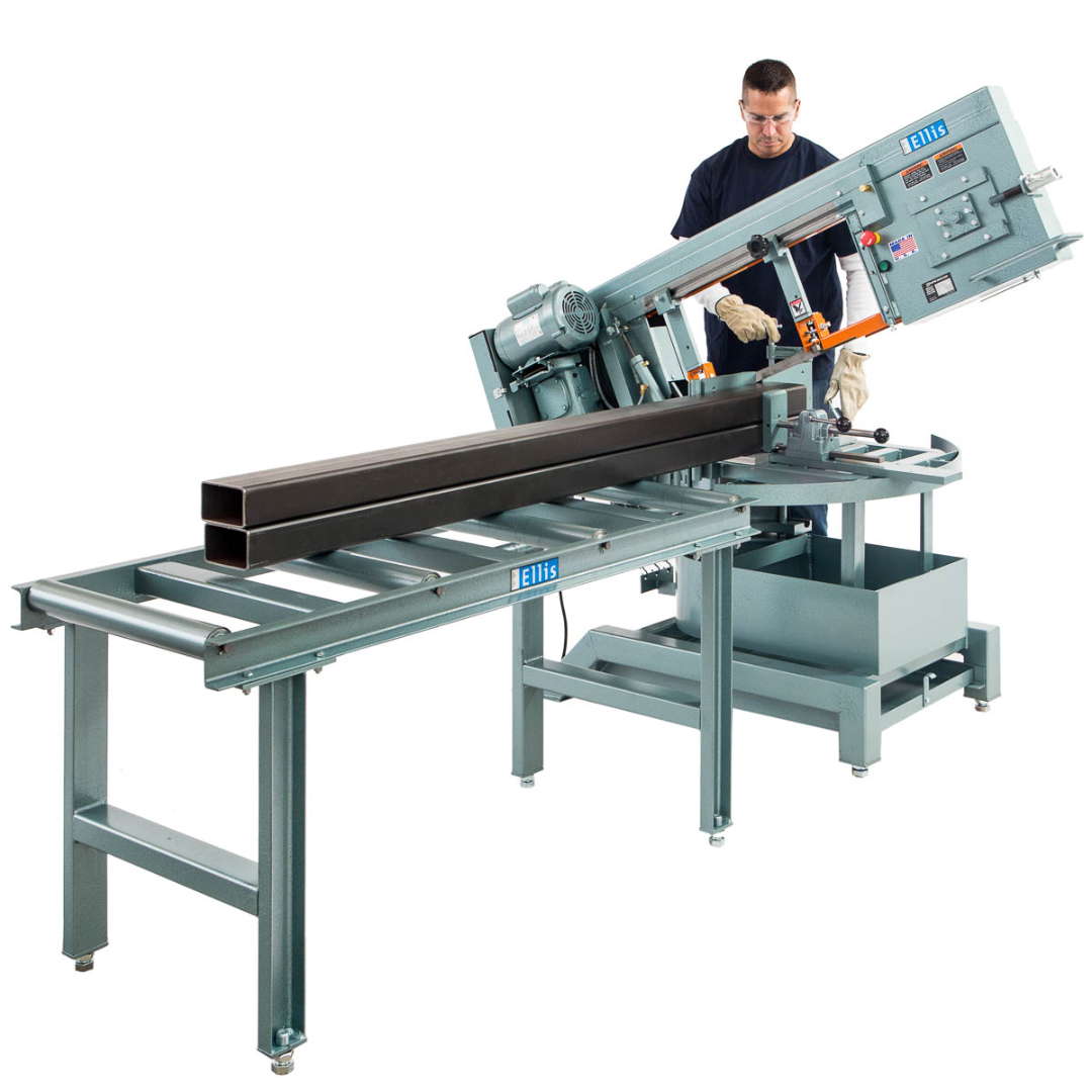 Ellis 2000 Mitre Band Saw – Horizontal & Vertical Metal Cutting, 17″ Capacity