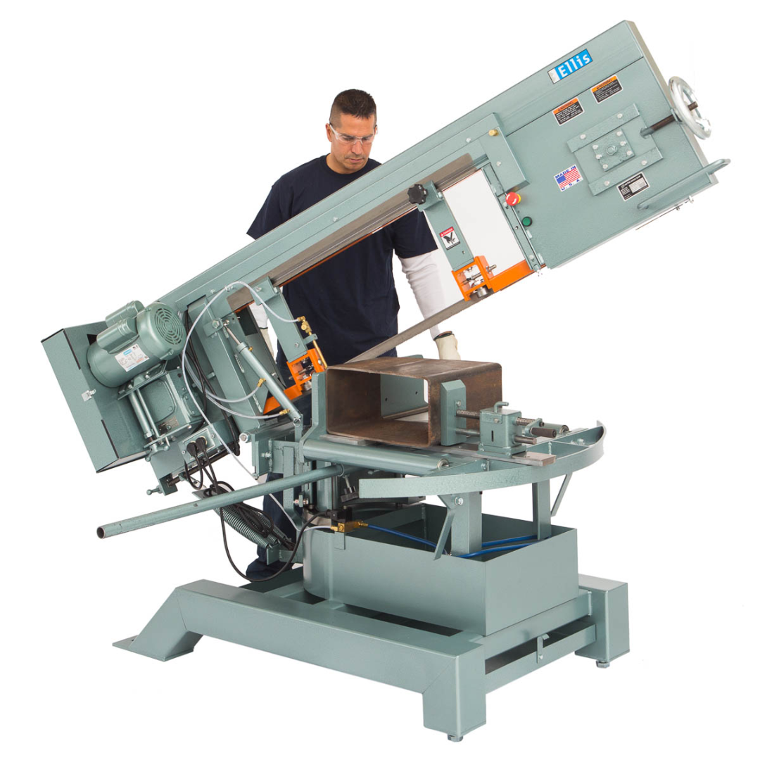 Ellis 4000 Industrial Mitre Band Saw – 13-1/2″ Round, 22″ Flat Capacity