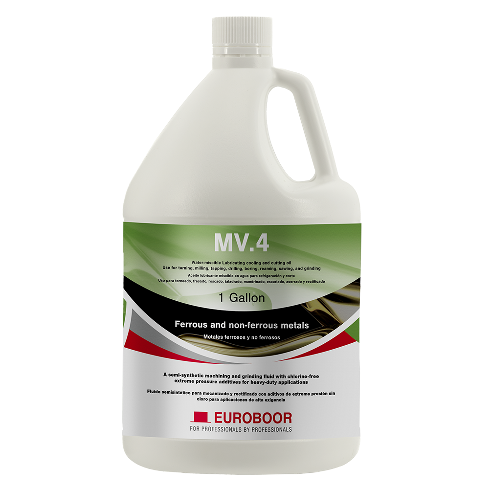 Euroboor MV.4 water-soluble lubricating and cooling cutting fluid concentrate 1 gallon