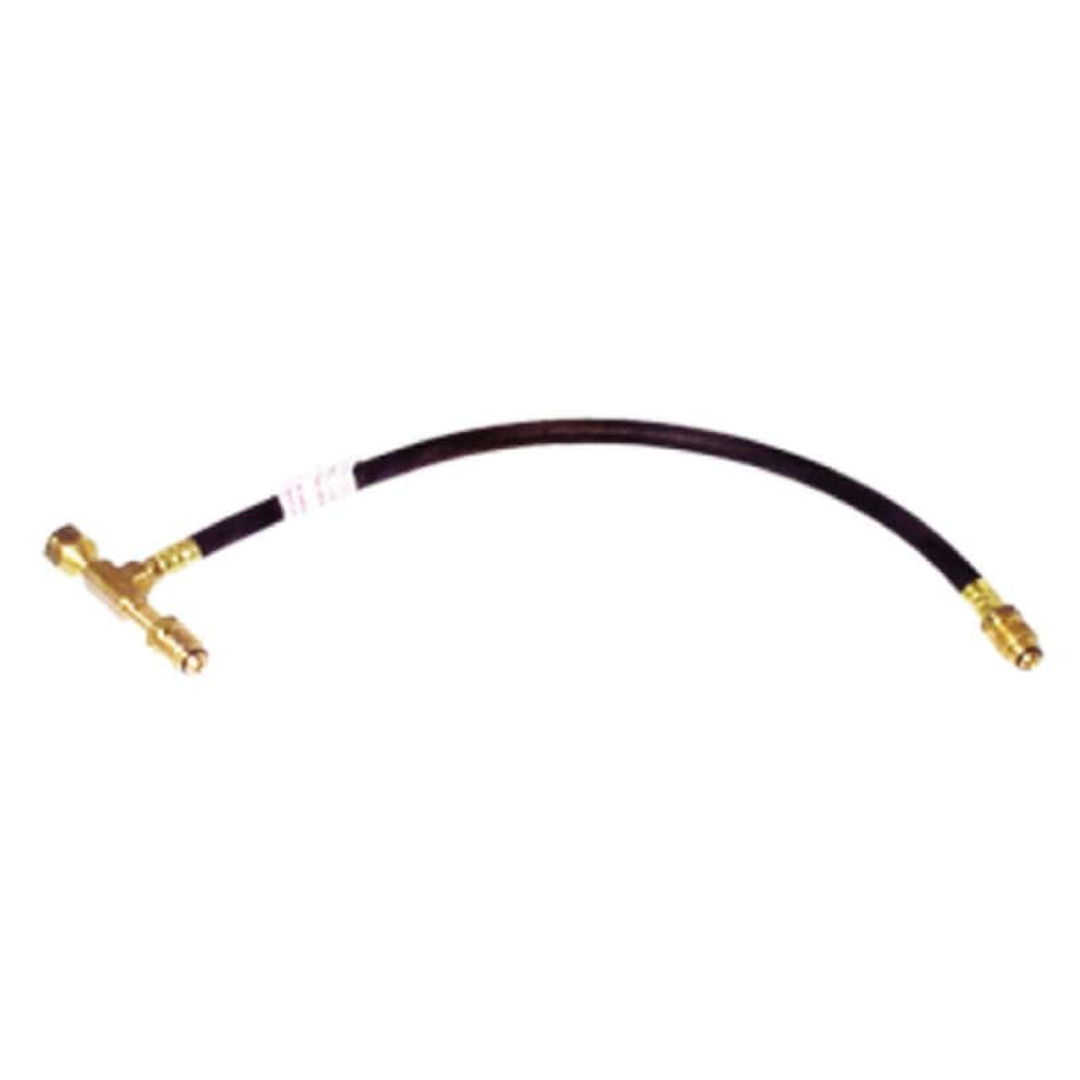 Flagro Direct Fired Construction Heater F-375 high-pressure hose assembly with durable connectors for reliable fuel delivery in construction environments.