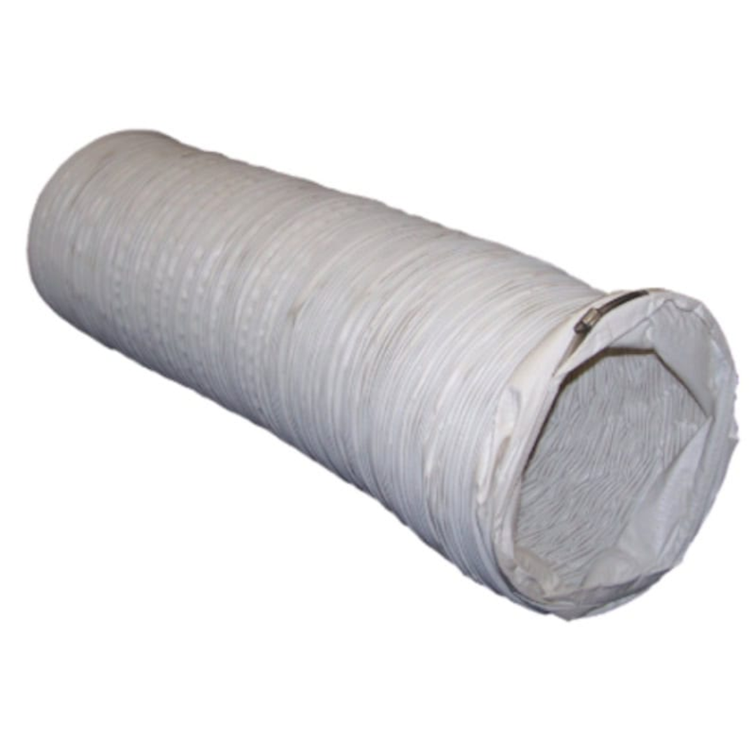 Flagro Direct Fired Tent Heater THC-175DF insulated flexible ducting for controlled heat distribution in temporary structures.