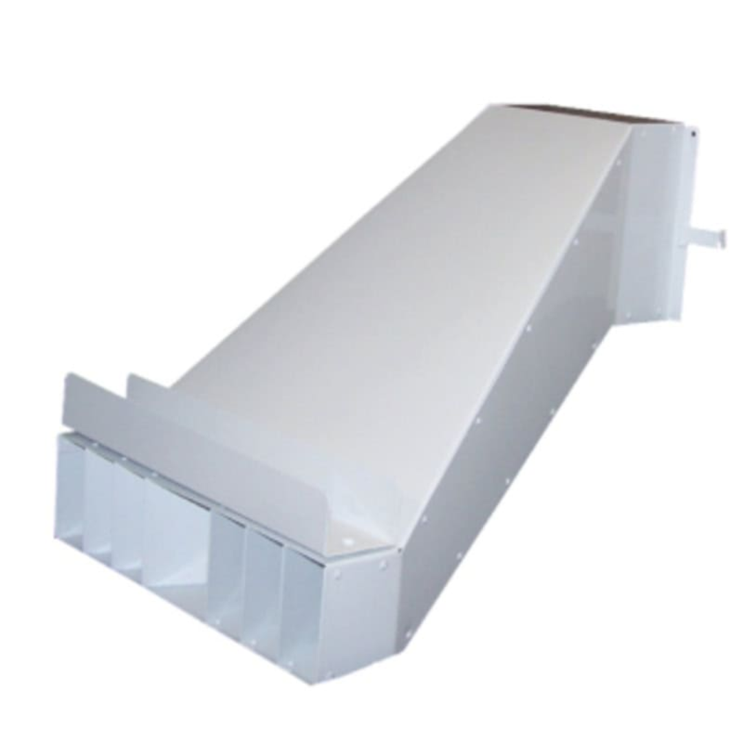 Flagro Direct Fired Tent Heater THC-175DF rectangular duct adapter for directing heated airflow into tents or enclosed spaces.