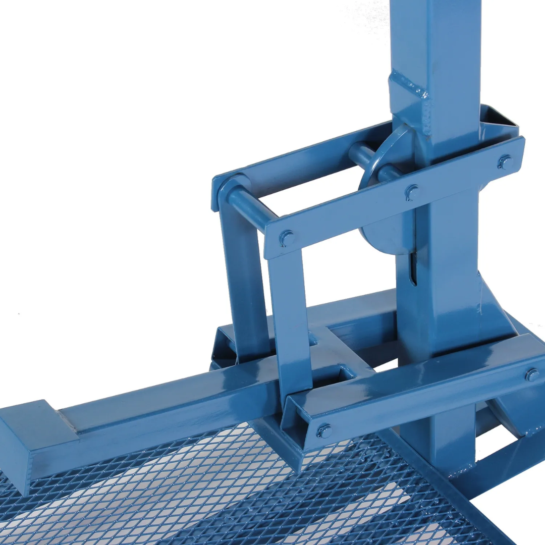 Forming mechanism detail of Baileigh Letter Brake LB-8 1004979 showing the adjustable bending assembly designed for accurate sheet metal letter forming operations.
