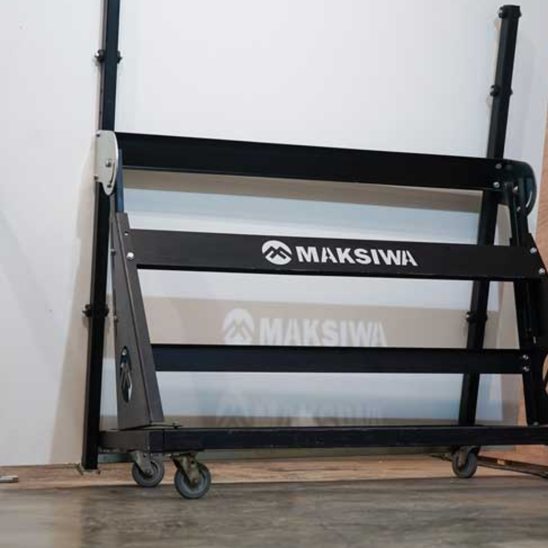 Front view of Maksiwa TC.3000 Panel Carrier holding multiple panels