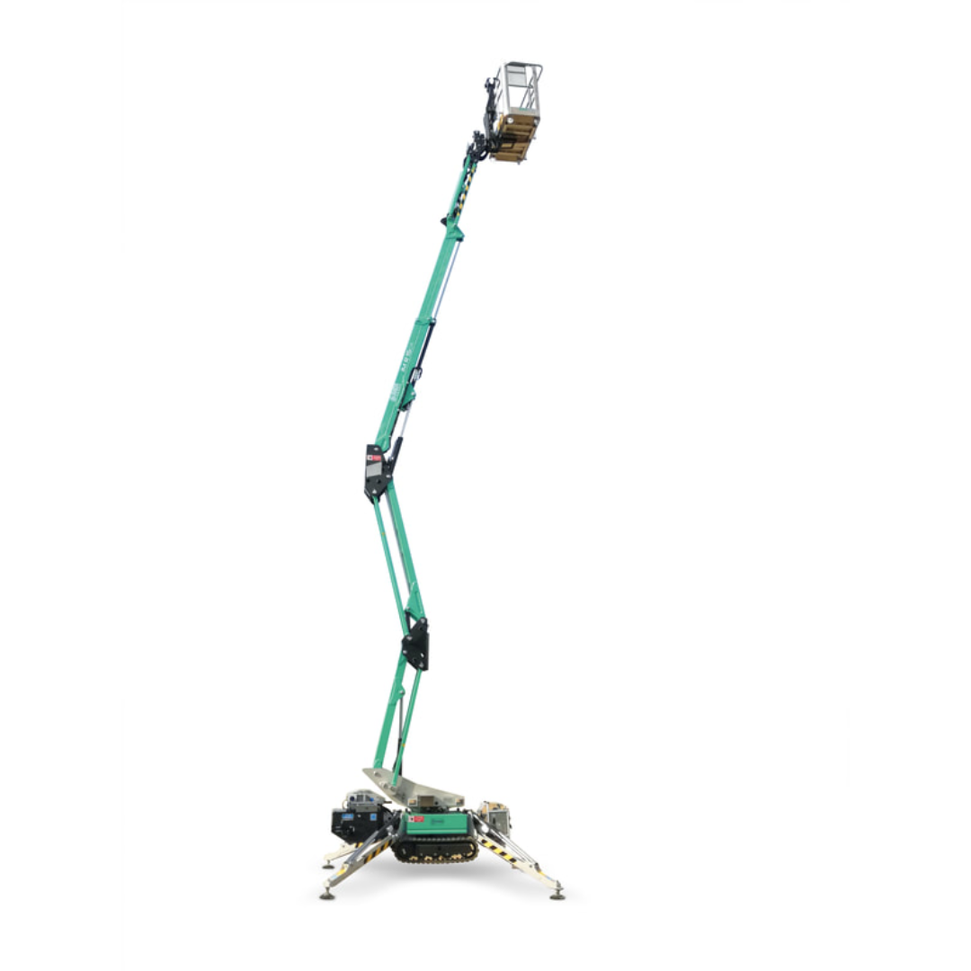 IMER IM R15 Telescopic Lift elevated compact spider lift with telescopic boom and tracked chassis for restricted-access elevated work applications