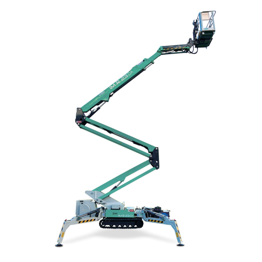 IMER IM R23 Articulated & Telescopic Lift elevated tracked boom lift with articulating arm and compact crawler base for difficult access applications.