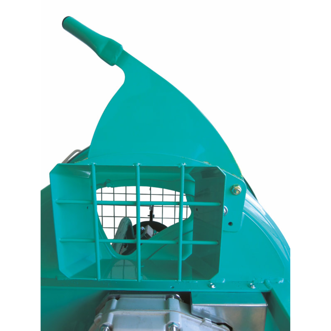 IMER MIX-ALL 120 Plus Vertical Shaft Mixer rear access panel and motor enclosure designed for reliable jobsite performance and maintenance access