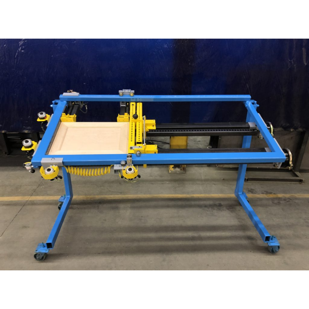 JLT #717C-M Miter Door Clamp overhead view showing clamp layout for securing mitered door frames