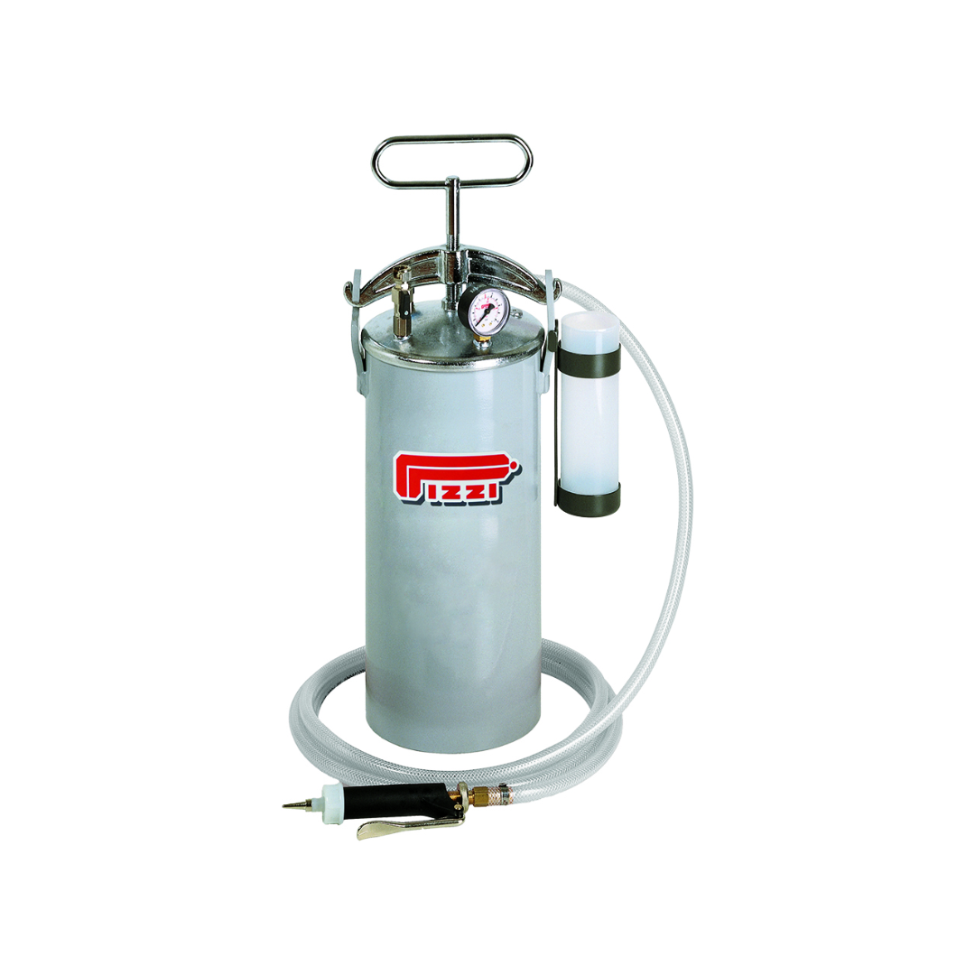 JLT Pressurized A8 Glue Tank for PVA Glue PIZ.9001 with sealed pressure vessel, hose, and applicator gun for controlled adhesive delivery