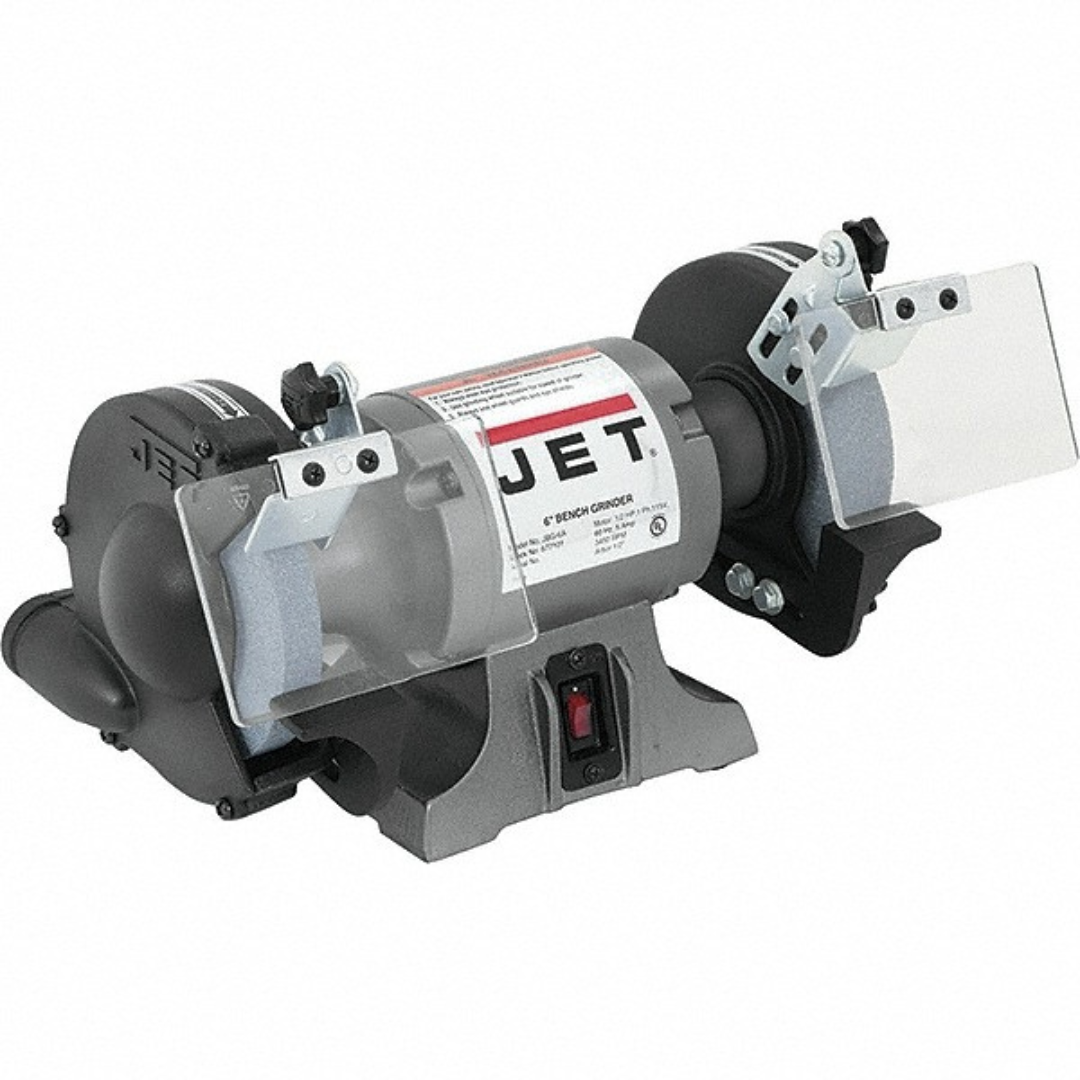 Jet Bench Grinder: 8" Wheel Dia, 5/8" Arbor Hole Dia 115 V, 1 Phase 9712424/8176468